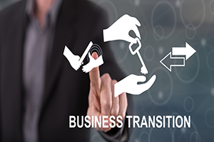 Business ownership transition with a trust.